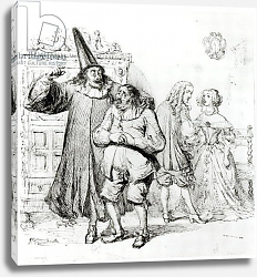 Постер Гранвиль Argan and Monsieur Purgon, from 'Le Malade Imaginaire' by Moliere Постер Гранвиль Argan and Monsieur Purgon, from 'Le Malade Imaginaire' by Moliere