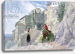 Постер Фрипп Альфред The Monastery of San Rocco, Olevano, 19th century Постер Фрипп Альфред The Monastery of San Rocco, Olevano, 19th century