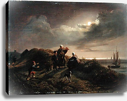 Постер Дженслер Якоб On the Coast near Scheveningen, 1842 Постер Дженслер Якоб On the Coast near Scheveningen, 1842