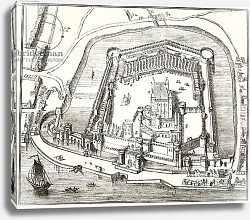 Постер Школа: Английская 19в. The Tower of London in the 15th century, from 'The National and Domestic History of England' Постер Школа: Английская 19в. The Tower of London in the 15th century, from 'The National and Domestic History of England'