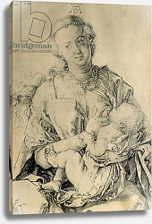 Постер Дюрер Альбрехт Virgin Mary suckling the Christ Child, 1512 Постер Дюрер Альбрехт Virgin Mary suckling the Christ Child, 1512