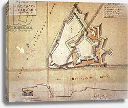 Постер Школа: Америка (18 в) Plan of the New Fort at Pittsburgh, November 1759 Постер Школа: Америка (18 в) Plan of the New Fort at Pittsburgh, November 1759