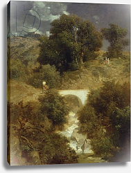 Постер Боклин Арнольд Roman Landscape with a Bridge, 1863 Постер Боклин Арнольд Roman Landscape with a Bridge, 1863