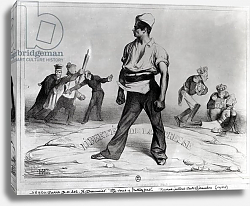 Постер Даумер Оноре (дет) Freedom of the Press, illustration from 'L'Association Mensuelle', 1834 Постер Даумер Оноре (дет) Freedom of the Press, illustration from 'L'Association Mensuelle', 1834
