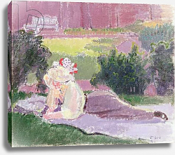 Постер Гор Спенсер The Artist's wife in the Garden of Rowlandson House Постер Гор Спенсер The Artist's wife in the Garden of Rowlandson House