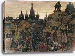 Постер Васнецов Аполлинарий Старая Москва. Улица в Китай-городе начала XVII века. 1900 Постер Васнецов Аполлинарий Старая Москва. Улица в Китай-городе начала XVII века. 1900