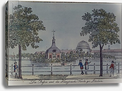 Постер Нагель Йоханн The Pool and French Church in Potsdam, c.1796 Постер Нагель Йоханн The Pool and French Church in Potsdam, c.1796