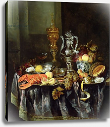Постер Still Life with Fruit and Shellfish Постер Still Life with Fruit and Shellfish