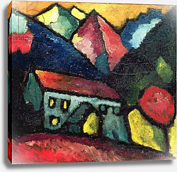 Постер Явленский Алексей A House in the Mountains, c.1912 Постер Явленский Алексей A House in the Mountains, c.1912