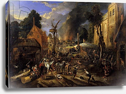 Постер Снейерс Петер Spanish Conquest of a Flemish Village Постер Снейерс Петер Spanish Conquest of a Flemish Village