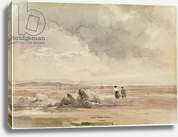 Постер Кокс Давид On Lancaster Sands, Low Tide, c.1840-47 Постер Кокс Давид On Lancaster Sands, Low Tide, c.1840-47