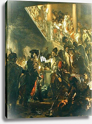 Постер Мензель Адольф Frederick II the Great in Lissa, Bonsoir, Messieurs! 1858 Постер Мензель Адольф Frederick II the Great in Lissa, Bonsoir, Messieurs! 1858