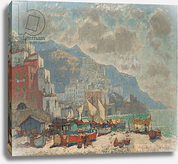 Постер Горбатов Константин View of Amalfi in the Morning Light, Постер Горбатов Константин View of Amalfi in the Morning Light,