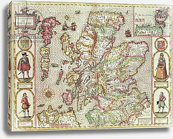 Постер Спид Джон The Kingdome of Scotland, by Jodocus Hondius from 'Theatre of the Empire of Great Britain', 1611-12 Постер Спид Джон The Kingdome of Scotland, by Jodocus Hondius from 'Theatre of the Empire of Great Britain', 1611-12