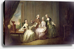 Постер Мерсье Филипп Family in an Interior with Squirrels, possibly the Burton Family from Eltham, Kent, 1755-60 Постер Мерсье Филипп Family in an Interior with Squirrels, possibly the Burton Family from Eltham, Kent, 1755-60