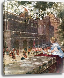 Постер Бартон Роуз HRH Prince George of Wales Watching the Scots Guards from Marlborough House Постер Бартон Роуз HRH Prince George of Wales Watching the Scots Guards from Marlborough House