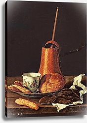 Постер Мелендес Луис Still Life with a Drinking Chocolate Set, 1770 Постер Мелендес Луис Still Life with a Drinking Chocolate Set, 1770