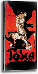 Постер Хохенштейн Адольфо Poster advertising a performance of Tosca, 1899 Постер Хохенштейн Адольфо Poster advertising a performance of Tosca, 1899
