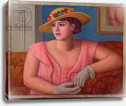 Постер Гертлер Марк Portrait of Marjorie Gertler, 1933 Постер Гертлер Марк Portrait of Marjorie Gertler, 1933