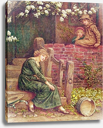 Постер Гриневей Кейт The Fable of the Girl and her Milk Pail Постер Гриневей Кейт The Fable of the Girl and her Milk Pail