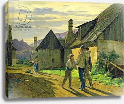 Постер Вальдмюллер Фердинанд Coming home from the war, 1859 Постер Вальдмюллер Фердинанд Coming home from the war, 1859
