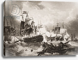Постер Школа: Английская 19в. Admiral Duncan's Victory over the Dutch Fleet in the North Sea Постер Школа: Английская 19в. Admiral Duncan's Victory over the Dutch Fleet in the North Sea
