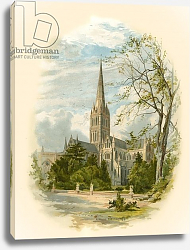 Постер Парсонз Артур Salisbury Cathedral, from the Bishop's Palace Постер Парсонз Артур Salisbury Cathedral, from the Bishop's Palace