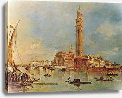 Постер Гварди Франческо (Francesco Guardi) Вид церкви Сан Пьетро ди Кастелло на острове Сан Пьетро Постер Гварди Франческо (Francesco Guardi) Вид церкви Сан Пьетро ди Кастелло на острове Сан Пьетро