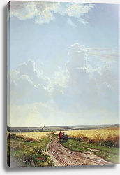 Постер Шишкин Иван Полдень. В окрестностях Москвы. 1869 Постер Шишкин Иван Полдень. В окрестностях Москвы. 1869
