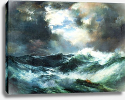Постер Моран Томас Moonlit Shipwreck at Sea, 1901 Постер Моран Томас Moonlit Shipwreck at Sea, 1901