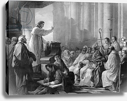 Постер Лоо Чарли St. Augustine preaching before Valere, Bishop of Hippo Постер Лоо Чарли St. Augustine preaching before Valere, Bishop of Hippo