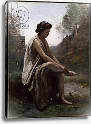 Постер Коро Жан (Jean-Baptiste Corot) The Wounded Eurydice, c.1868-70 Постер Коро Жан (Jean-Baptiste Corot) The Wounded Eurydice, c.1868-70