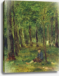 Постер Херст Томас Young Farmer sitting in the Forest, 1878 Постер Херст Томас Young Farmer sitting in the Forest, 1878