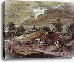 Постер Гейнсборо Томас Landscape: Storm Effect, 18th century Постер Гейнсборо Томас Landscape: Storm Effect, 18th century