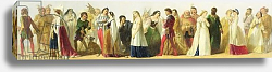 Постер Школа: Ирландская 19в. Procession of characters from Shakespeare Постер Школа: Ирландская 19в. Procession of characters from Shakespeare