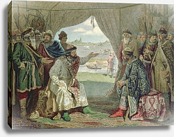 Постер Кившенко Алексей The Convention of Princes with Grand Duke Vladimir Monomakh II at Dolob in 1103, 1880 Постер Кившенко Алексей The Convention of Princes with Grand Duke Vladimir Monomakh II at Dolob in 1103, 1880