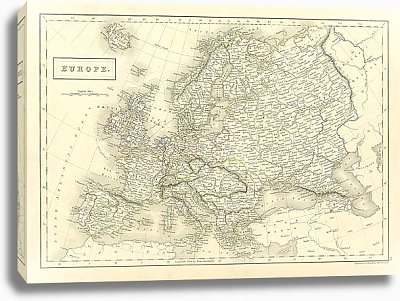 Карта европы 1840