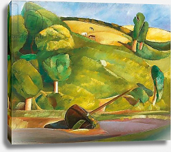 Постер Григорьев Борис Sailing Boat in a Cubist Landscape, early 1920s Постер Григорьев Борис Sailing Boat in a Cubist Landscape, early 1920s