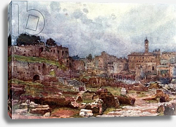 Постер Пиза Альберто The Forum, looking towards the Capitol Постер Пиза Альберто The Forum, looking towards the Capitol