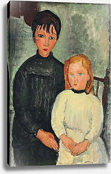 Постер Модильяни Амедео (Amedeo Modigliani) Two Girls; Les deux filles, 1918 Постер Модильяни Амедео (Amedeo Modigliani) Two Girls; Les deux filles, 1918