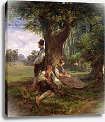 Постер Кауфманн Херманн Peasants having a Siesta, 1841 Постер Кауфманн Херманн Peasants having a Siesta, 1841