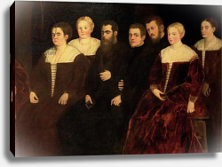 Постер Тинторетто Джакопо 00409 Seven members of the Soranzo Family Постер Тинторетто Джакопо 00409 Seven members of the Soranzo Family