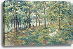 Постер Лебаск Анри Madame Lebasque and her son on the bank of the Marne, 1899 Постер Лебаск Анри Madame Lebasque and her son on the bank of the Marne, 1899