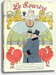 Постер Маркоссис Луи President Armand Fallieres with King Edward VII cover of 'Le Sourire' magazine, 6th June 1908 Постер Маркоссис Луи President Armand Fallieres with King Edward VII cover of 'Le Sourire' magazine, 6th June 1908