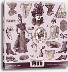 Постер Ladies' Fashion and Accessories (1900) Постер Ladies' Fashion and Accessories (1900)