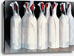 Постер Селигман Линкольн (совр) Wrapped Wine Bottles, Number 1, 1995 Постер Селигман Линкольн (совр) Wrapped Wine Bottles, Number 1, 1995