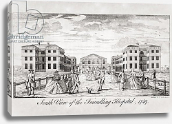 Постер Школа: Английская 18в. South view of the Foundling Hospital, London, 1749 Постер Школа: Английская 18в. South view of the Foundling Hospital, London, 1749