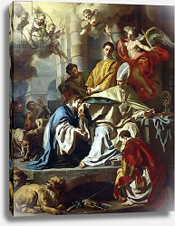 Постер Солимена Франческо St. Januarius visited in prison by Proculus and Sosius Постер Солимена Франческо St. Januarius visited in prison by Proculus and Sosius