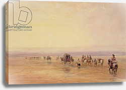 Постер Кокс Давид On Lancaster Sands, Sunset c.1835 Постер Кокс Давид On Lancaster Sands, Sunset c.1835