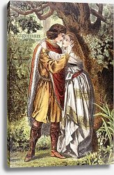 Постер Дадли Роберт 'My Queen! My mistress! O lady weep no more', 1890 Постер Дадли Роберт 'My Queen! My mistress! O lady weep no more', 1890